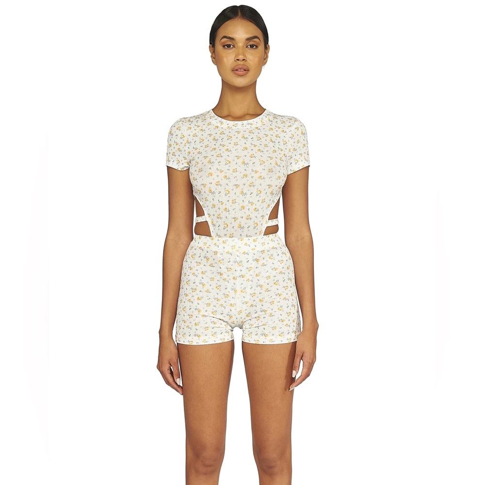 Orange blossom bodysuit and short set from mymummadeit